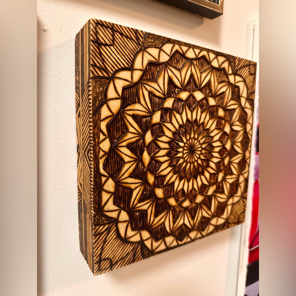 10"x10" Wood Burn Wall Art